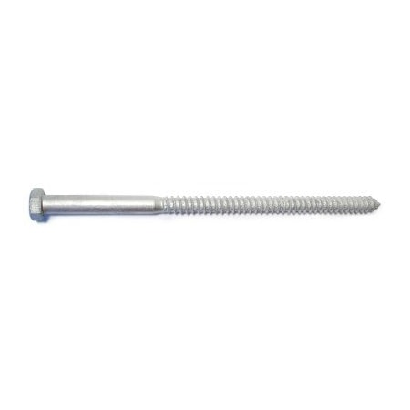 Midwest Fastener Lag Screw, 5/8 in, 12 in, Steel, Hot Dipped Galvanized Hex Hex Drive, 15 PK 53483